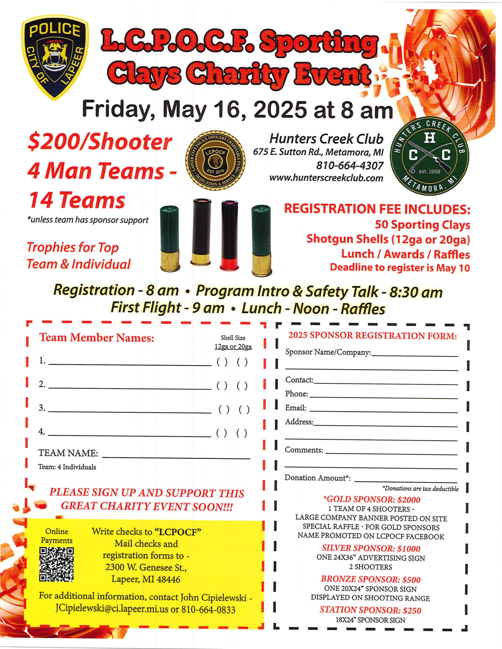 L.C.P.O.C.F Sporting Clays Charity Event