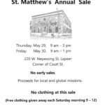 St. Matthew's Annual Sale