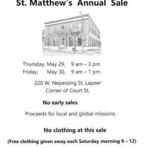 St. Matthew's Annual Sale